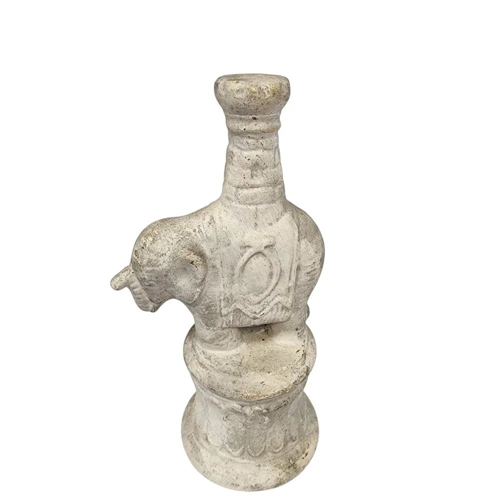 Vintage Elephant Figurine Sculpture Decorative Accent